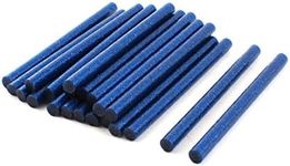 uxcell 20 Pcs 7mm Dia Blue Glitter Electric Glue Gun Hot Melt Glue Stick 100mm