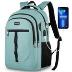 YAMTION School Backpack for Teen Girls and Boys 15.6 inch Laptop Bookbag Backpack with USB for High School College Students