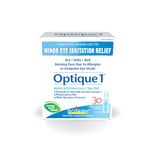 Boiron Optique 1, Eye drops used to relieve minor eye irritations such as dry, itchy or red burning eyes due to allergies or computer eye strain. 30 unit-doses