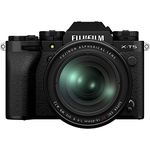 Fujifilm X-T5 40MP APS-C X-trans sensor|Pixel Shift|IBIS System|Ultra high resolution mirrorless camera|6k 30p|1/180000 shutter speed|quick lever for photo/video with XF 16-80mm f/1:4 lens -Black