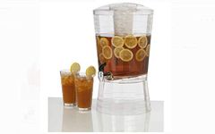 CreativeWare BEV20CLR CreativWare 3-Gallon Mosaic Beverage Dispenser Clear