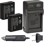 BM 2-Pack of DMW-BLG10 Batteries and Charger for Panasonic Lumix DC-G100, DC-ZS80, DC-GX9, DC-LX100 II, DC-ZS200, DC-ZS70, DMC-GX80, DMC-GX85, DMC-ZS60, DMC-ZS100, DMC-GF6, DMC-GX7K, DMC-LX100K Camera