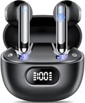 Wireless Earbuds, Bluetooth 5.3 Headphones in Ear with 4 ENC Noise Cancelling Mics, 40H Playtime Bluetooth Earbuds, Mini Ear Buds Deep Bass HiFi Stereo, Bluetooth Earphones IP7 Waterproof for Running