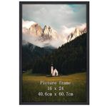 Giftgarden 16x24 Picture Frame Black, Textured Aluminum Poster Frame 24x16 for Wall Display, Single