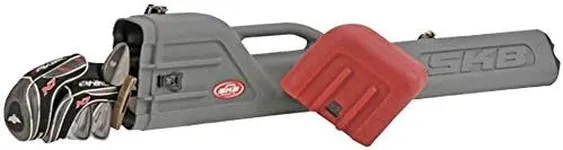 SKB Cases Portable Lightweight Hard Plastic Roto Sunday Golf Club Airline Travel Case with Padded Strap and Lockable Latches, Holds 7 to 8 Clubs Gray