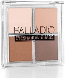 Palladio Eyeshadow Quads, Velvety Pigmented Blendable Matte, Metallic & Shimmer Finishes, Creamy Formula, Four Way Quad Eye Shadow Palette, Talc-Free (Classy)