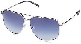 Tommy Hilfiger Gradient Square Men's Sunglasses - (TH 2590 C1 sibl-33 61 S |61| Blue Color Lens)