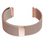 NOPEILVI Magnetic Watch Band,20mm Adjustable Stainless Steel Metal Mesh Watch Strap Replacement Smart Watch Bands Release Watch Strap Watch Band Magnetic Clasp for Men and Women(Rose Gold)