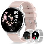 Smart Watch for Women Dial/Answer Call 1.32" Screen Fitness Tracker for Android iOS Smartwatch with Heart Rate Sleep Monitor Pedometer Voice Control Silver