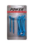 Zero Friction Power 3 Golf Tees, Blue, Pack of 20, 3 Inch