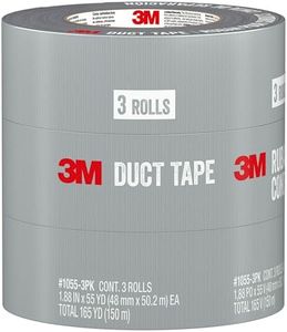 3M Basic Duct Tape, 1055-3PK, 1.88 inch by 55 Yards, 3 Rolls