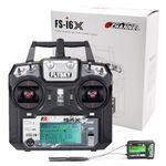Flysky FS-i6X RC Transmitter with FS-iA6B Receiver 2.4GHz AFHDS 2A Radio Controller for RC Quadcopter Helicopter Multicopter Fixed Wing Car Boat (Mode 2)