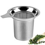 Zibuyu® Tea Strainer for Kitchen Utensils Stainless Steel Tea Stainer & Food Grade Coffee Filter Fine Tea Mesh Strainer for Teapots Cups - 1