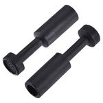 uxcell Push to Connect Fittings, Cap Style Pneumatic Blanking Plugs, Fit for 8mm Inner Dia. Air Hose Tube Pipe, Plastic, Black, Pack of 20