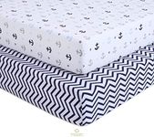 OptimaBaby Crib Sheets, Nautical Sa