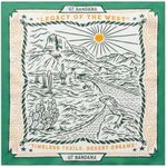 GT BANDANA 22"x22" Legacy Of West Cotton Bandana Multi-Purpose Headbands (Green)