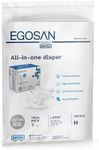 EGOSAN Ultra Incontinence Adult Diaper Brief Maximum Absorbency and Adjustable Tabs for Men and Women (Large (2 Count Sample))