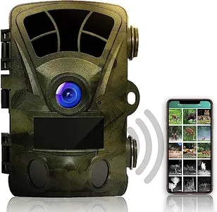 RexingUSA Woodlens H2-4K Wi-Fi Trail Camera, 20MP CMOS Motion Sensor, Ultra Night Vision, 512GB, AV Output, 12-Month Standby, for Hunting and Wildlife Monitoring