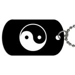 Ying Yang Dog Tag with chain necklace Great Gift Idea