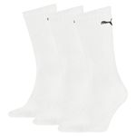 PUMA Unisex Sport 3p Socks, White, 8 UK