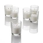 Richland Set of 72 White Citronella Votive Candles and 72 Holders