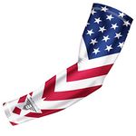 USA Mexico P. R. Flag Compression Arm Sleeve - Youth - Adult - Baseball Football - - Youth Small YS (1 Arm Sleeve)