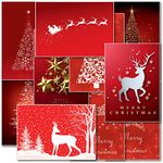 doodlecards Pack of 20 Mixed Contempory Christmas Cards. Printed in UK, Premium Quality & 100% Recyclable.