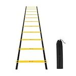 Supernic 6M 20ft Training Ladder Agility Speed Training Ladder 12 Rungs Fitness Foot Speed Training Ladder Outdoor Exercise Equipment for Home Gym Use