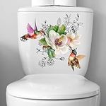 Birds Flowers Butterfly Toilet Seat