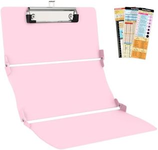 Trustnice Nursing Clipboard Foldable DIY Edition Medical Cheat Sheets Aluminum 3 Layers Foldable Clipboards Pocket Size Profile Clip Nurse Clipboards Notepad for Nurses Students, Teachers, Coaches