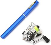 Hosioe Collapsible Fishing Rod Reel Combo Mini Pen Fishing Pole Kit Telescopic Fishing Rod Spinning Reel Combo Kit