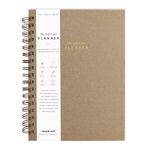 The Self-Care Planner by Simple Self - Undated 6 Month Life Planner - Daily, Monthly, Weekly - Focus on Wellness, Productivity, Achieving Goals, and Happiness (Nutmeg, Daily Edition: 6 Months)