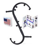 Body Back Buddy Trigger Point Back Massager with Poster, Full Body Muscle Pain Relief, Handheld Massage Stick, Massage Cane, Instructions Included (Black)