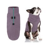 Gooby Half Zip Up Fleece Vest - Violet, X-Large