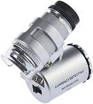 YKS-T9 60X Zoom LED Microscope Micro Lens New Silver