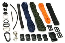 Polymath Products Adapt and Survive - Paracord & Webbing Kit - 38-Piece Set including 50' Paracord for DIY Bracelets and Accessories