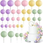 ASTARON 32 Pcs Ball Cake Topper Dec