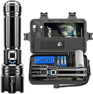 Torches LED Super Bright Rechargeable - 500000 Lumens Powerful Torch XHP70.2 Handheld Flashlight with Holster, 5 Modes & Zoomable Flash Light IP67 Waterproof for Camping Hiking Emergency Dog Walking