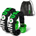 Rhino USA Synthetic Soft Shackle Rope (2-Pack) - 1/2 Inch x 22 Inch (44,050lb Min Break Strength) Offroad Soft Shackle Recovery Kit for Truck, UTV, ATV - Compatible with Jeep, Toyota, Ford & More!