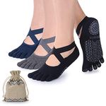 Yoga Toe Socks For Women Non Slip