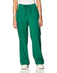 CHEROKEE Women's Infinity Low Rise Straight Leg Drawstring Pant, Hunter Green, Medium