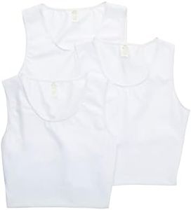 Insta Slim 3 Pack Men's Compression T-Shirts, White, X-Large