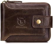 BULLCAPTAIN Genuine Leather RFID Wa