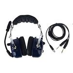 Christol Air RA200 Aviation Pilot Headset with Plugs Stereo Mono MP3 Music Input Includes Headset Bag Gel Ear Seal