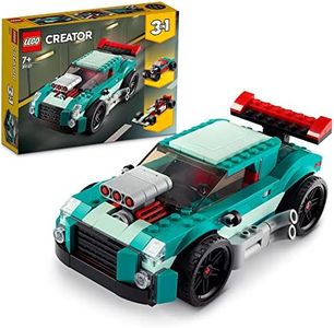 LEGO® Creator 3in1 Street Racer 31127 Building Kit Featuring a Muscle Car, Hot Rod Car Toy and Race Car; Car Models for Kids Aged 7+ Who Love Creative Fun and Fast-Paced Action