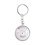 Mohaa Perpetual 50 Years Calendar Silver Metal Key Ring/Key Chain For Bike/Cars (Metal Body, 1 Pcs)