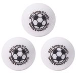 GSE Games & Sports Expert Regulation Size 1.365" Table Soccer Foosball Table Replacement Balls, Official Tournament Table Soccer Balls, Foosball Table Accessories (White - 3 Pack)