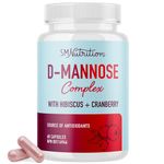 D Mannose Capsules | 1000mg [High Potency] D-Mannose & Cranberry Pills for Urinary Tract Treatment with Cranberry Supplement, Dandelion Extract, & Hibiscus Powder | D-Mannose UTI Support (60 ct.)