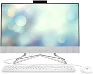 HP 24" All-in-One Desktop, AMD Athlon Silver 3050U Processor, AMD Radeon Graphics, 8 GB RAM, 256 GB SSD, Windows 11 Home (24-dd0210, Snow white)