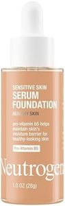 Neutrogena Healthy Skin Sensitive Skin Serum Foundation with Pro-Vitamin B5, Color Correcting & Pore Minimizing Liquid Foundation & Face Serum, Buildable Coverage, Medium 02, 1 oz